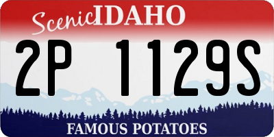 ID license plate 2P1129S