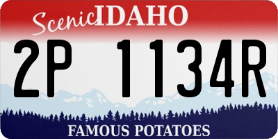 ID license plate 2P1134R