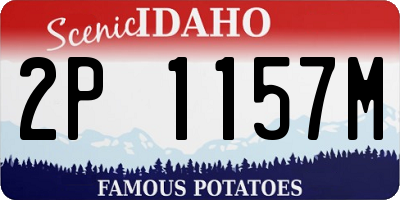 ID license plate 2P1157M