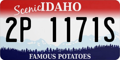 ID license plate 2P1171S