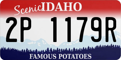 ID license plate 2P1179R