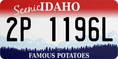 ID license plate 2P1196L