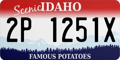ID license plate 2P1251X