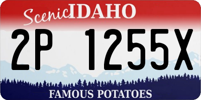 ID license plate 2P1255X