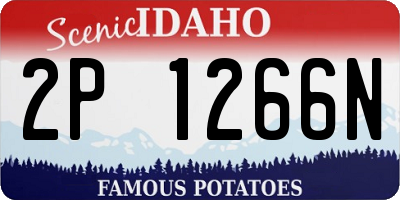 ID license plate 2P1266N