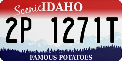 ID license plate 2P1271T
