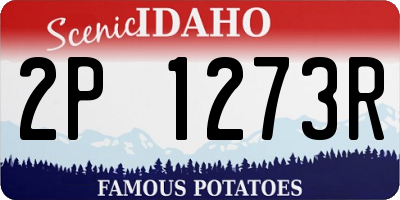 ID license plate 2P1273R
