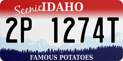 ID license plate 2P1274T