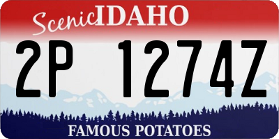 ID license plate 2P1274Z