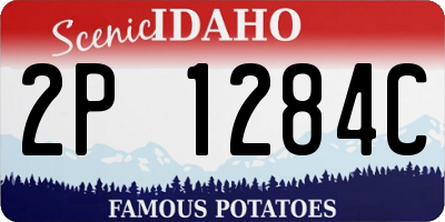 ID license plate 2P1284C