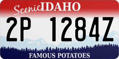 ID license plate 2P1284Z