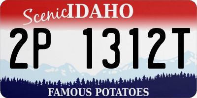 ID license plate 2P1312T