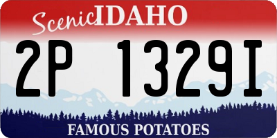 ID license plate 2P1329I