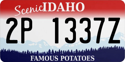 ID license plate 2P1337Z