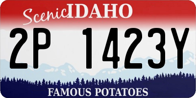 ID license plate 2P1423Y