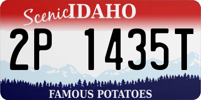 ID license plate 2P1435T