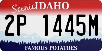 ID license plate 2P1445M