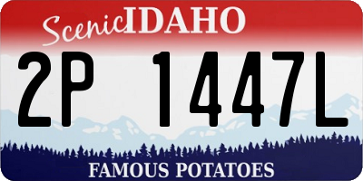 ID license plate 2P1447L