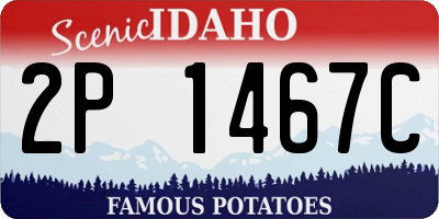 ID license plate 2P1467C