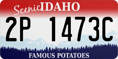 ID license plate 2P1473C