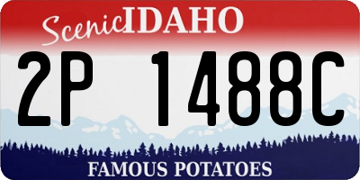 ID license plate 2P1488C