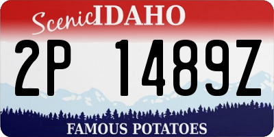 ID license plate 2P1489Z