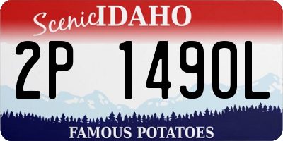 ID license plate 2P1490L