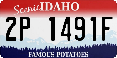 ID license plate 2P1491F