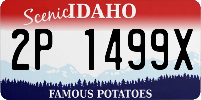 ID license plate 2P1499X