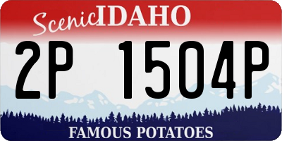 ID license plate 2P1504P