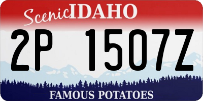 ID license plate 2P1507Z