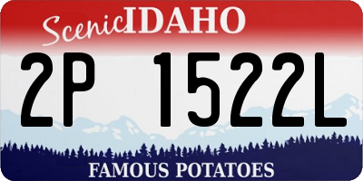 ID license plate 2P1522L