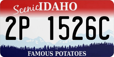 ID license plate 2P1526C
