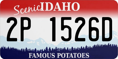 ID license plate 2P1526D