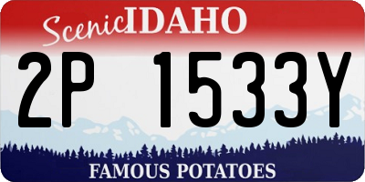 ID license plate 2P1533Y