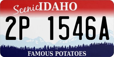 ID license plate 2P1546A