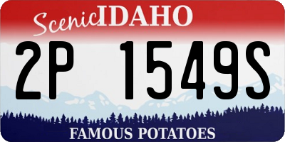 ID license plate 2P1549S