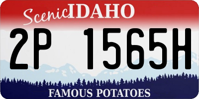 ID license plate 2P1565H