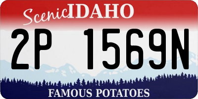 ID license plate 2P1569N