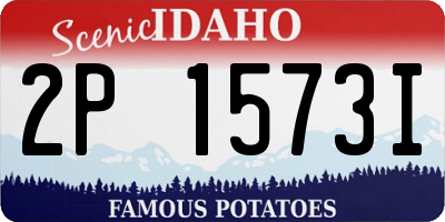 ID license plate 2P1573I