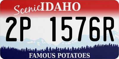 ID license plate 2P1576R
