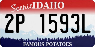 ID license plate 2P1593L