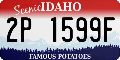 ID license plate 2P1599F