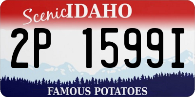 ID license plate 2P1599I