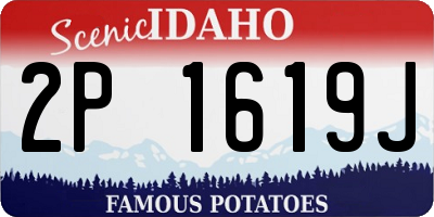 ID license plate 2P1619J