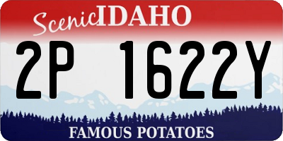 ID license plate 2P1622Y