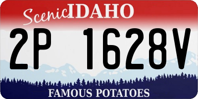 ID license plate 2P1628V