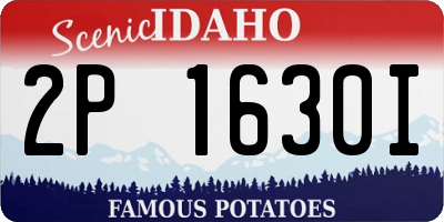 ID license plate 2P1630I