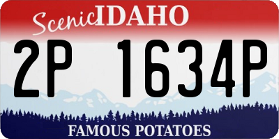 ID license plate 2P1634P