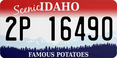 ID license plate 2P1649O